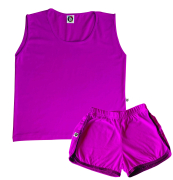 Pijamas De Algodão Colorido Infantil Regata