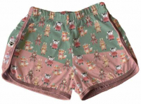 Short Tactel Feminino Adulto  Bichos do Bosque Natal 