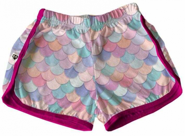 Short Tactel Feminino Adulto Sereia 