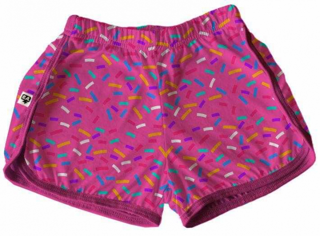 Short Tactel Feminino Adulto Sorvete Morango 