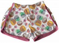 Short Tactel Feminino Adulto Verão Abacaxi E Coco 