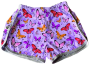 Short Tactel Feminino Borboletas 