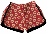 Short Tactel Feminino Infantil Corações