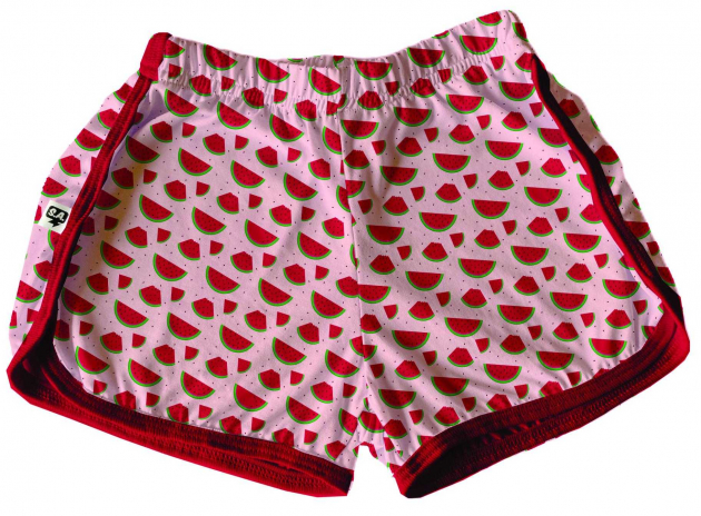 Short Tactel Feminino Infantil Melancia 