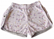 Short Tactel Feminino Infantil Unicórnio 