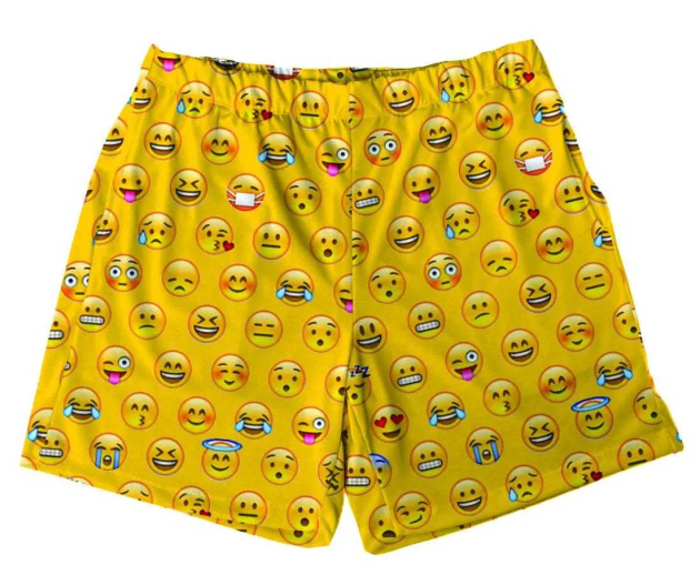 Short Tactel Masculino Adulto Emoji 