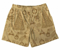 Short Tactel Masculino Adulto Enfeites De Natal 