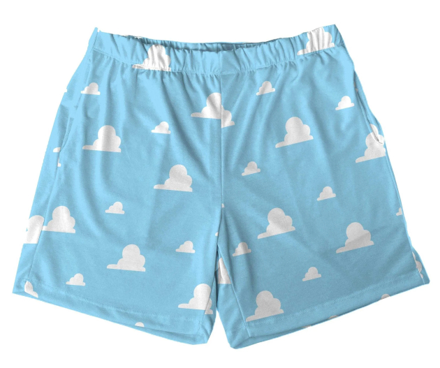 Short Tactel Masculino Adulto Nuvem