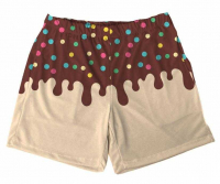 Short Tactel Masculino Adulto Sorvete 