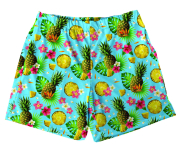 Short Tactel Masculino Infantil Abacaxi 