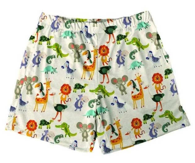 Short Tactel Masculino Infantil Animais