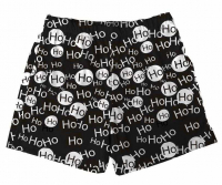 Short Tactel Masculino Preto Adulto Natal  Hohoho