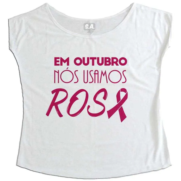 T-Shirt - Em Outubro nós usamos rosa