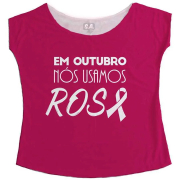 T-Shirt - Em Outubro nós usamos rosa