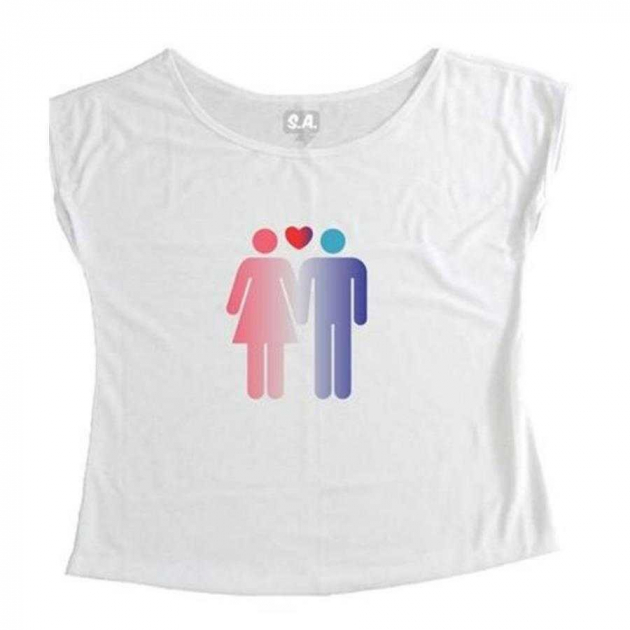 T-Shirt Feminina Amor Casal