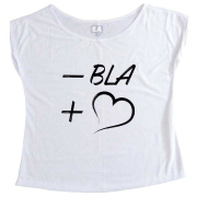 T-Shirt Feminina -Bla + Amor