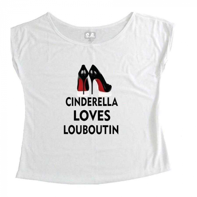 T-Shirt Feminina Cinderela Loves Louboutin