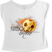 T-Shirt Feminina Futebol Arte