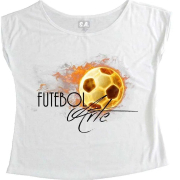 T-Shirt Feminina Futebol Arte