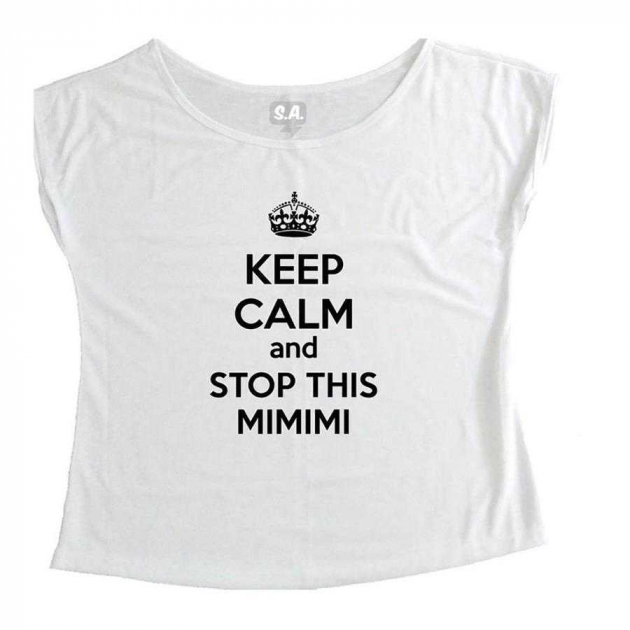 T-Shirt Feminina Keep Calm and Stop This Mimimi