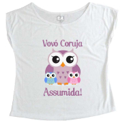 T-Shirt Feminina Vovó Coruja Assumida