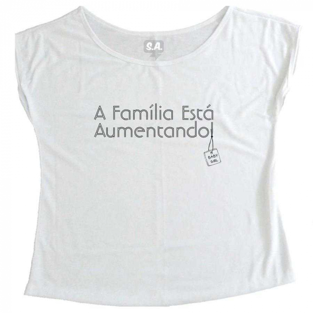 T-Shirt Gestante A Família Esta Aumentando