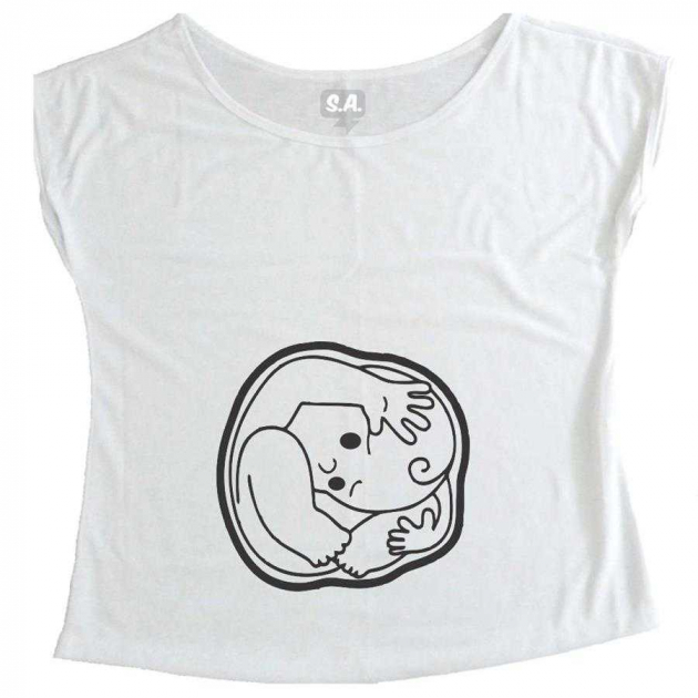 T-Shirt Gestante Bebê Na Barriga