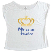 T-Shirt Gestante Mãe de Um Príncipe