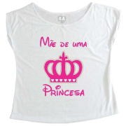 T-Shirt Gestante Mãe de Uma Princesa