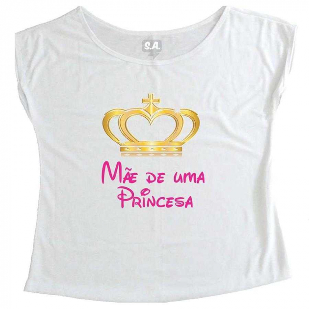 T-Shirt Gestante Mãe de Uma Princesa