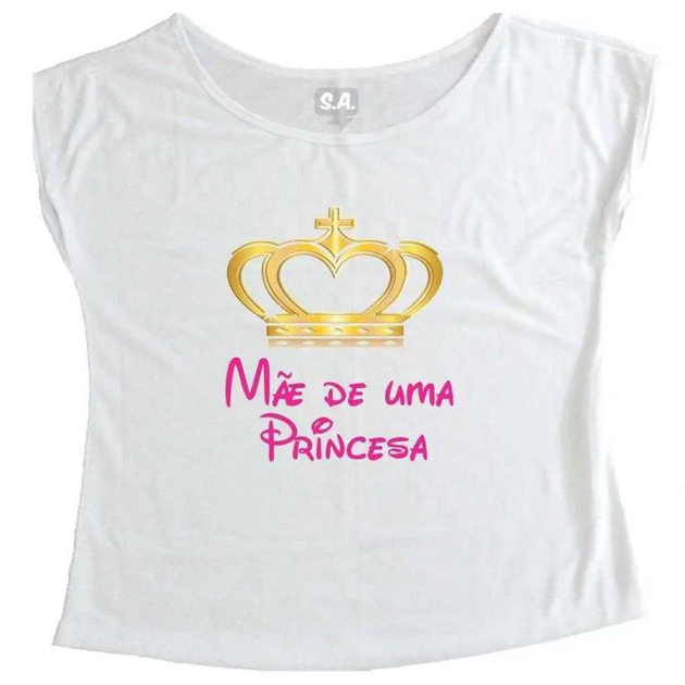 T-Shirt Gestante Mãe de Uma Princesa