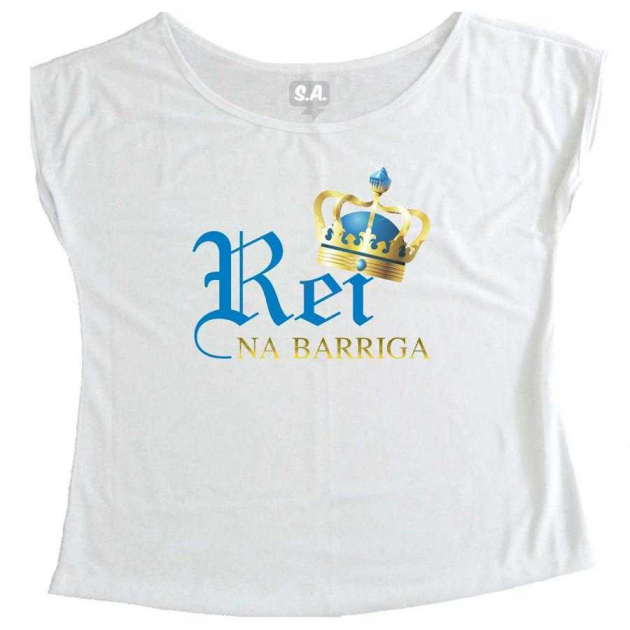 T-Shirt Gestante Rei na Barriga