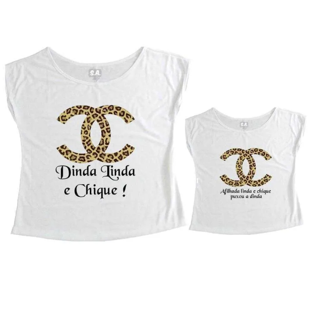 Tal Dinda Tal Afilhada T-Shirt Dinda Linda e Chique