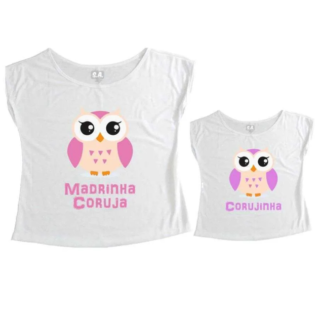 Tal Dinda Tal Afilhada T-Shirt Madrinha Coruja