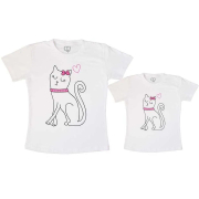 Tal Mãe Tal Filha Camiseta Gatinha