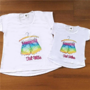 Tal Mãe, Tal Filha Shorts Colorido
