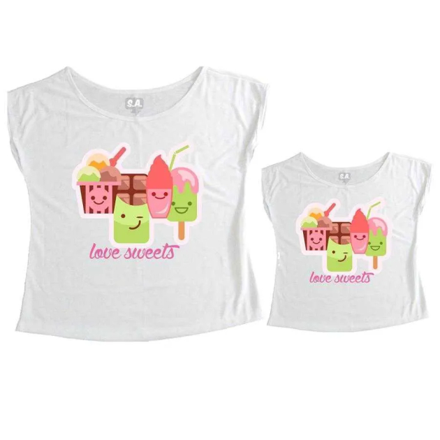 Tal Mãe, Tal Filha T-shirt Love Sweets