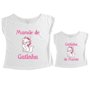Tal Mãe, Tal Filha T-shirt Mamãe de Gatinha