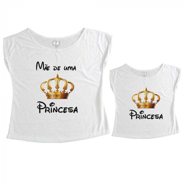 Tal Mãe, Tal Filha T-shirt Mãe de Uma Princesa