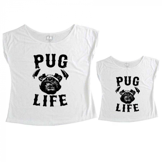 Tal Mãe, Tal Filha T-shirt Pug Life