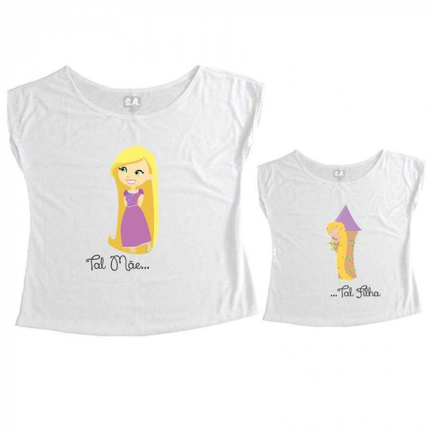 Tal Mãe, Tal Filha T-shirt Rapunzel