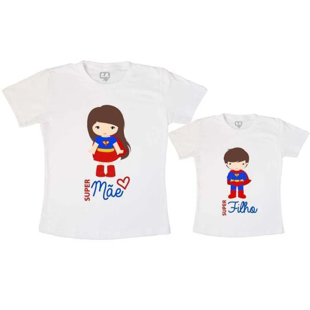 Tal Mãe, Tal Filho Camiseta Super Mãe, Super Filho