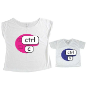 Tal Mãe, Tal Filho T-shirt Ctrl C,Ctrl V