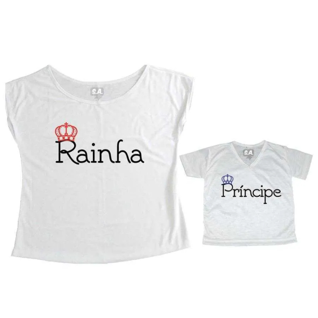 Tal Mãe, Tal Filho T-shirt Rainha e Príncipe