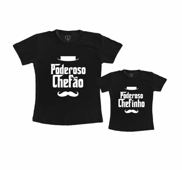 Tal Pai, Tal Filho Poderoso Chefão - Chefinho - Preto - Com Bigode