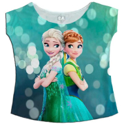 TShirt Infantil Anna e Elsa