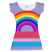 Vestido Adulto Arco Iris