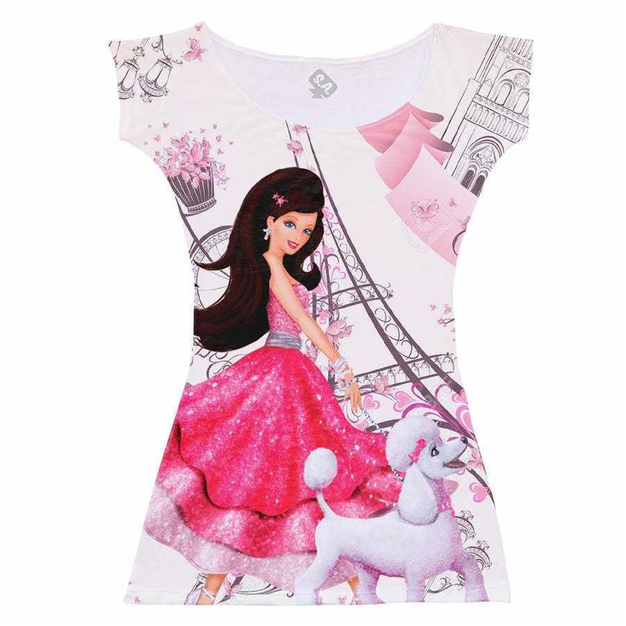 Princesa Barbie (Rosa) - Castelo Fantasias