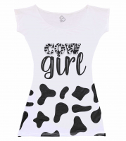 Vestido Adulto Carnaval Cow Girl 