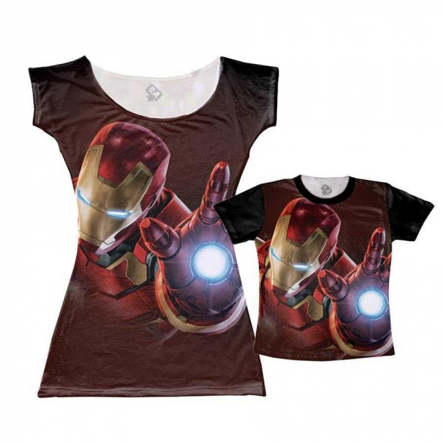 Vestido E Camiseta - Homem De Ferro